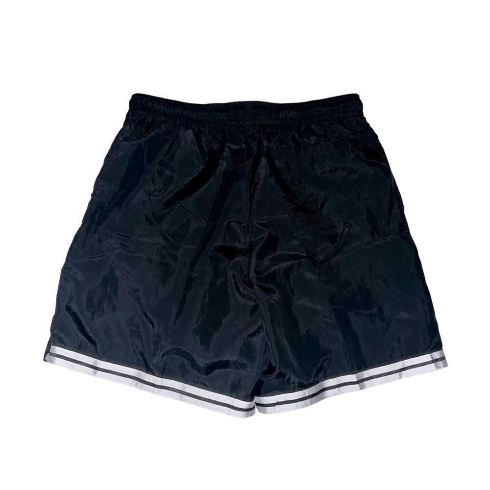 Jordan Vintage Rare Club Woven Track Shorts Nylon Shiny Black Large - Picture 11 of 11